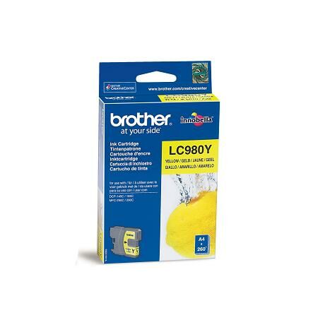 Brother LC980 cartuș de cerneală originală galbenă
