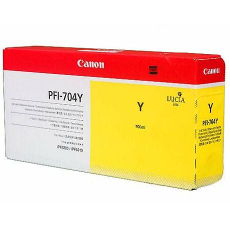 Canon PFI-704Y cartuș de cerneală originală galbenă